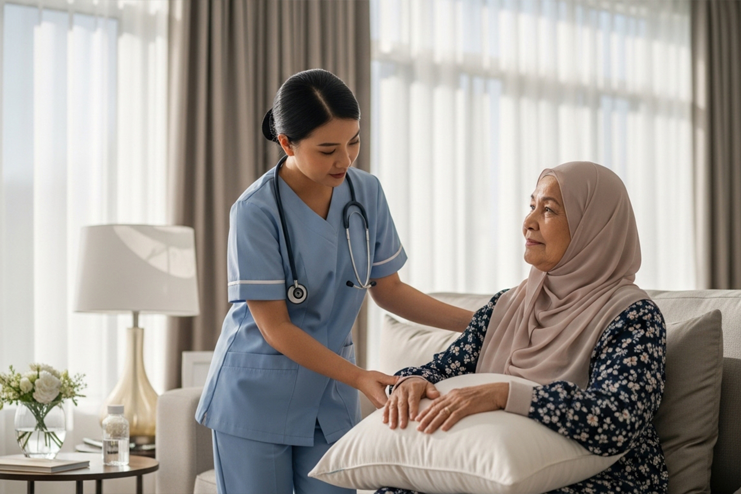 patient home care services in qatar